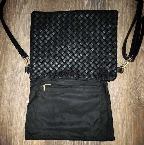 Handmade Black Clutch Purse with Silver Studs New - Picture 9 of 9